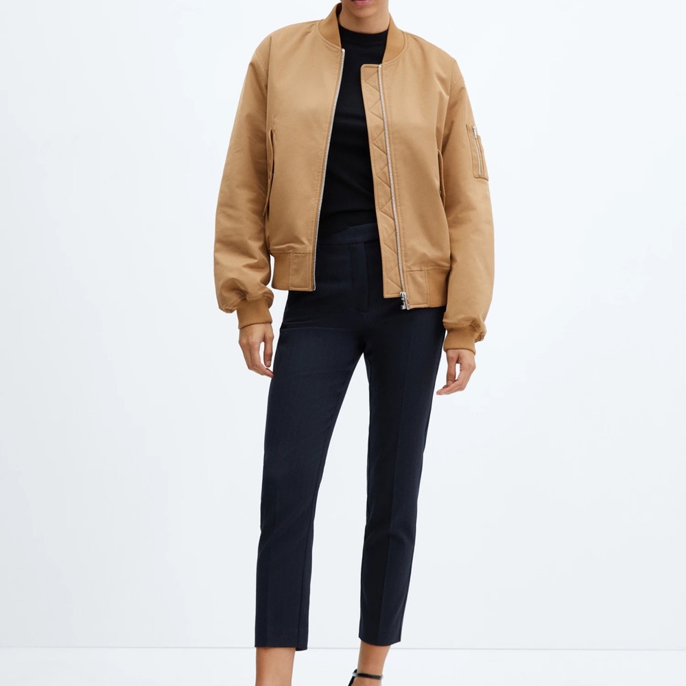 Tan Bomber Jacket